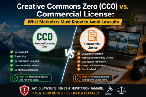 Creative Commons Zero (CC0) vs. Commercial License: What Marketers Must Know to Avoid Lawsuits
