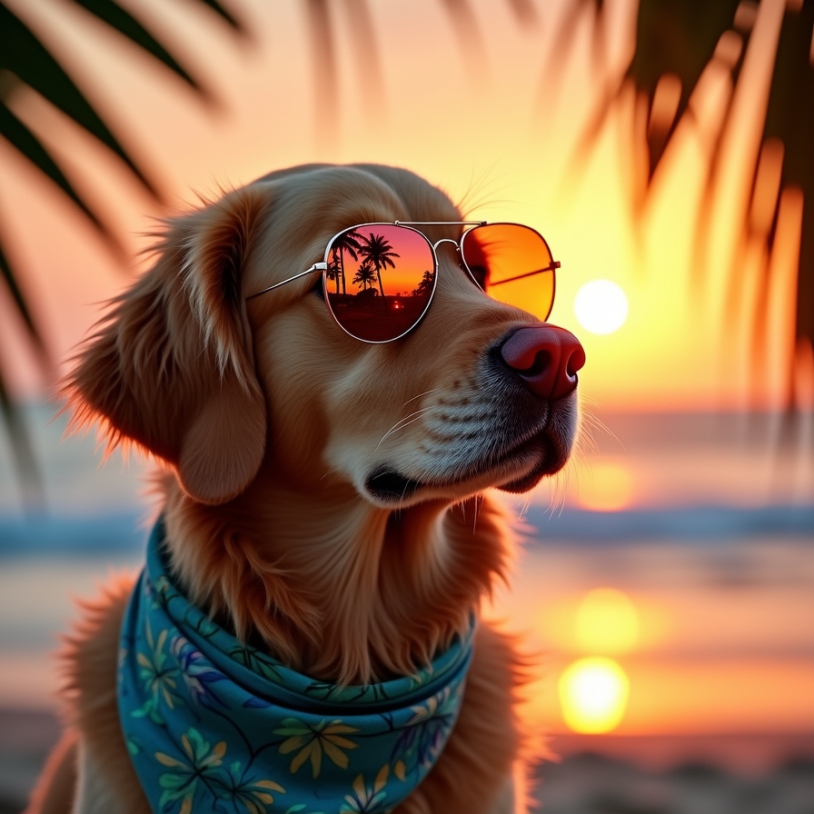 Cool Paws in Paradise: Stylish Dog Accessories & Tropical Beach Adventures