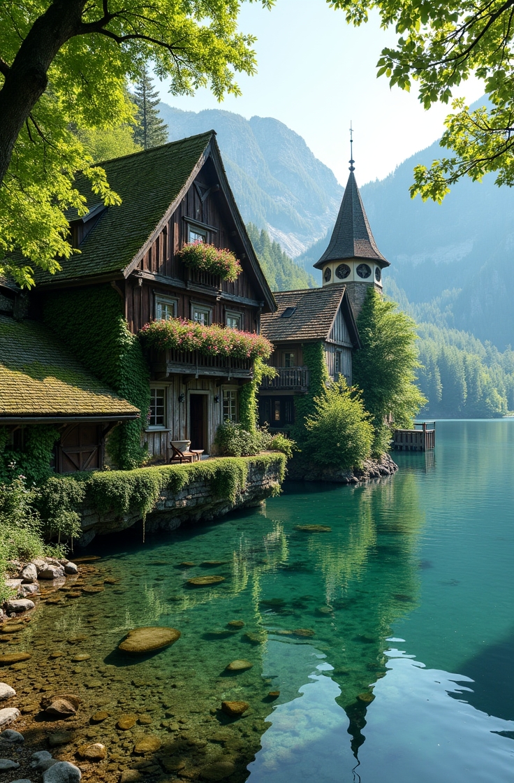 Discover the Hidden Alpine Lake Village: Peace with a Mountain Retreat