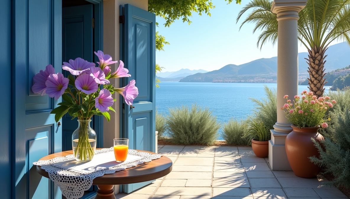 Download Greek Terrace Royalty-Free No 1 Image: High-Res Mediterranean freepik stock photos